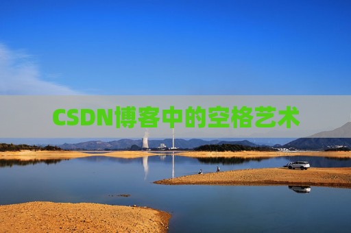 CSDN博客中的空格艺术